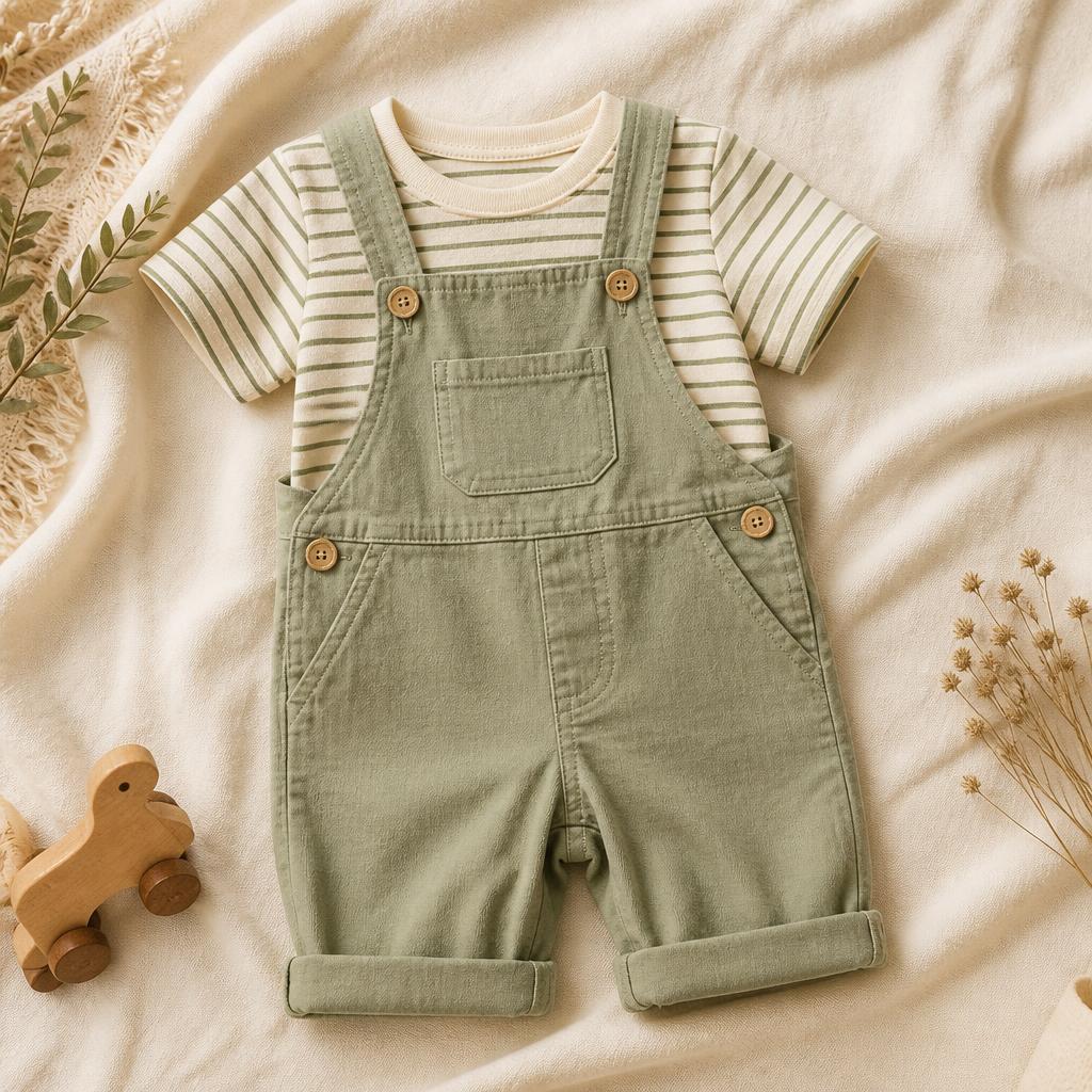 Toddler Tee & Overall Set