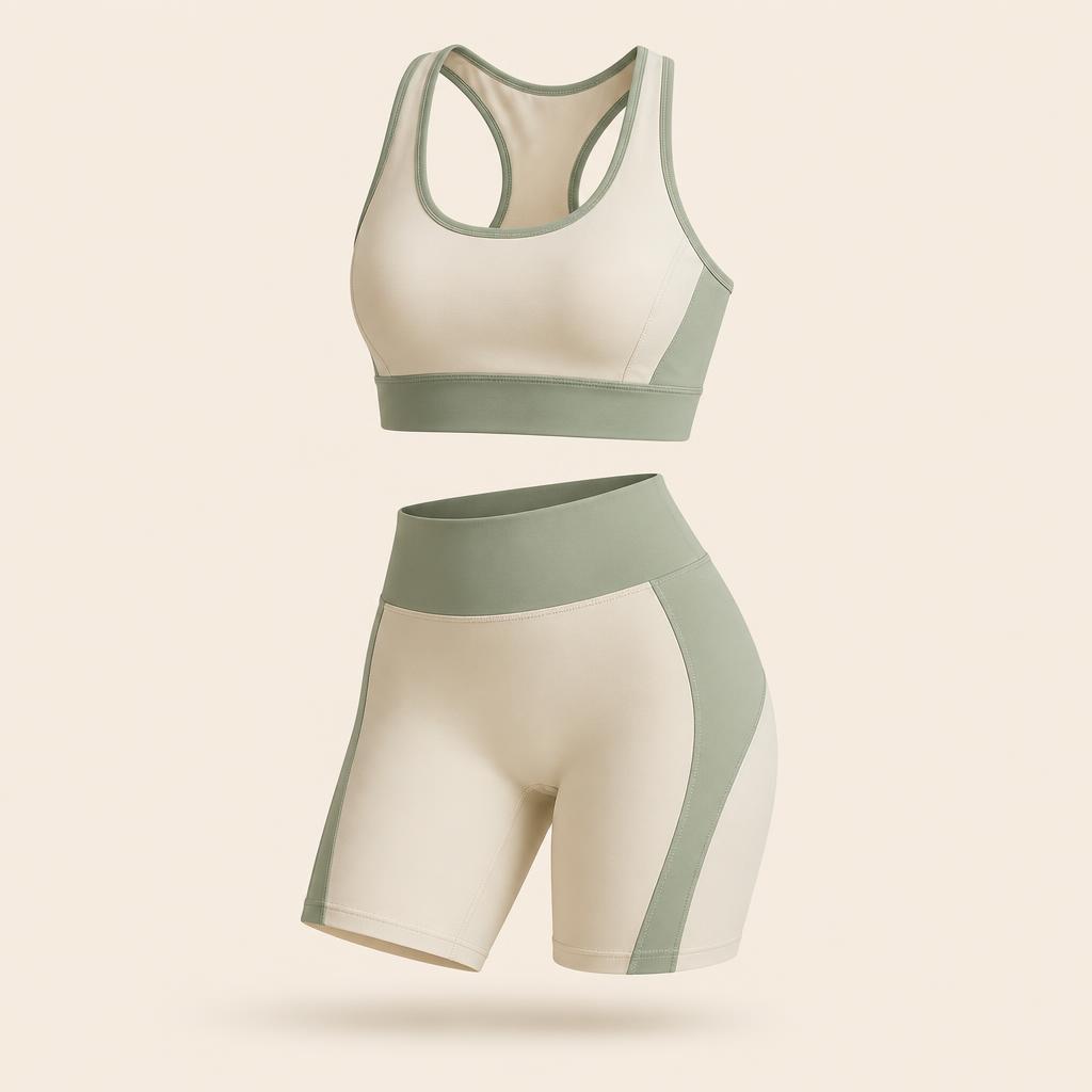 Matching Sports Bra & Shorts Set